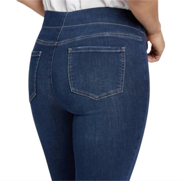 NYDJ Pull on Slim Bootcut Jeans Medium Wash Plus Size 2XL Tall 20 22 New 21 x 34 - Picture 4 of 16